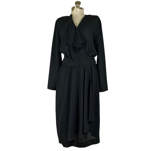 Vintage Dresses & Skirts - Vintage Caron Black Dress